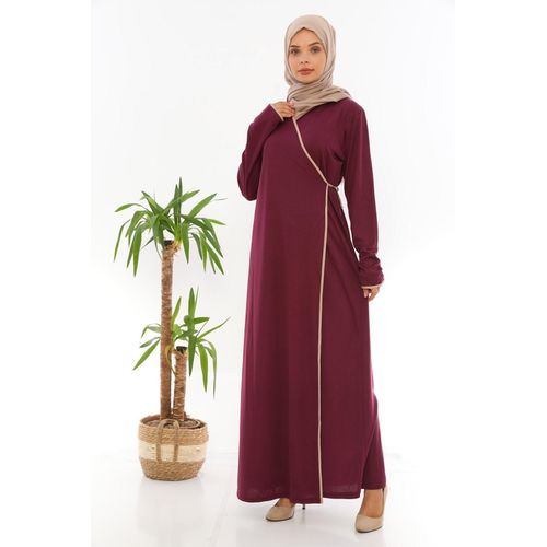 Robe De Prière Femme à Nouer Sur Le Côté - Prune