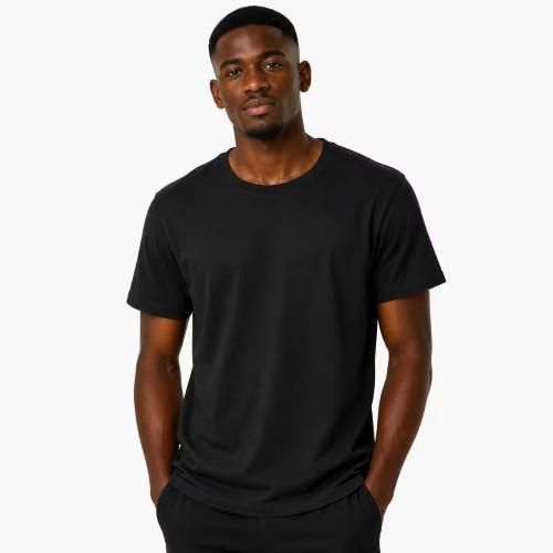 T-Shirt Homme Basic en Coton Confort Premium - Noir