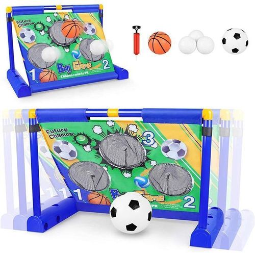 Jeu de tir sportif 3-en-1 pour enfant avec ballons