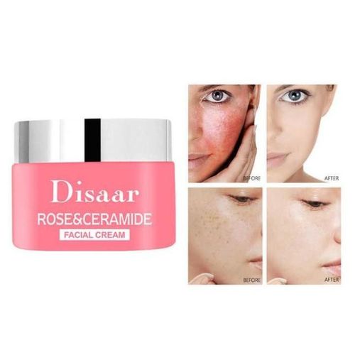 Dissar crème apaisante pour le visage a la Rose et Aux céramides crème nourrissante Anti âge pour le visage sensible