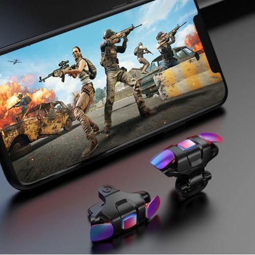 Manette de jeu L1R1 en métal pour smartphone, avec gâchettes PUBG, pour les jeux de tir
