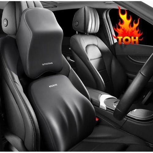 2 Pcs Car Headrest and Backrest Cushion, Car Interior, Sponge Neck Pillow