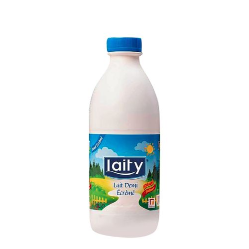 Lait Uht Demi-Écrémé 1 Litre