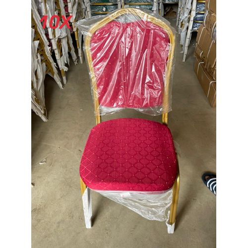 5 Chaise De Cérémonie Avec Motifs 93x40x40 Cm Y007- Rouge