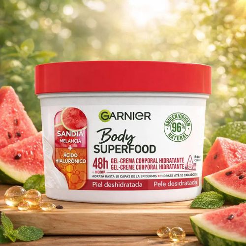 Gel-Crème Corps Body Superfood Pastèque & Acide