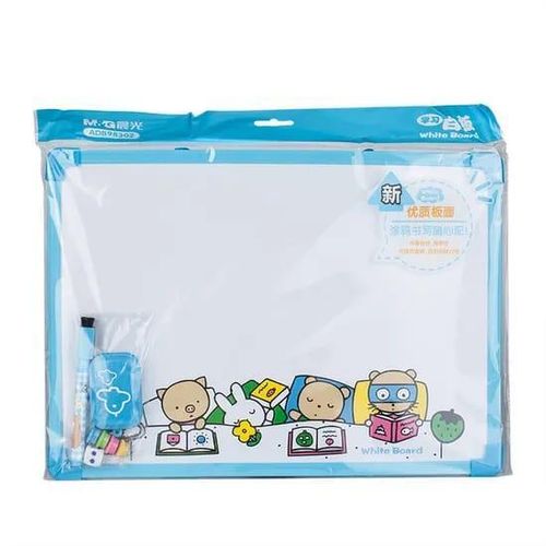 Tableau Blanc Effaçable Enfant – 25 × 35 cm avec Marqueur et Accessoires
