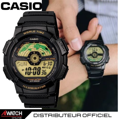 Montre Homme AE-1100W-1BUDF - Noir