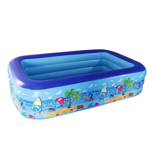 Piscine gonflable rectangulaire pour enfants – Aire de jeux aquatiques 180Cm Avec pompe