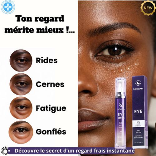 EYE MOOYAM 360° – Sérum Regard Défatigant à Bille Métallique