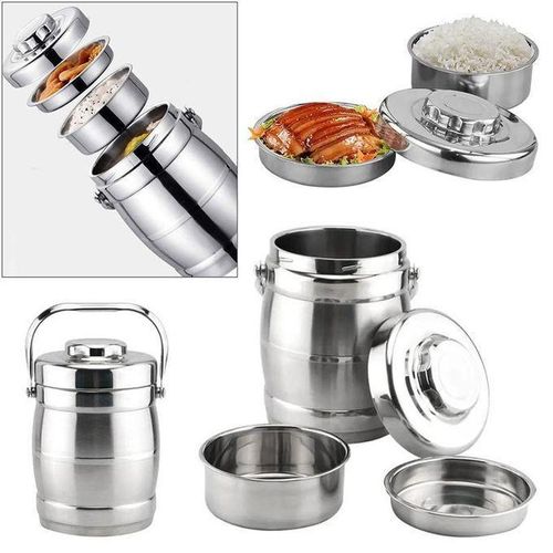 Boîte de conservation des aliments isotherme en acier inoxydable à double paroi Always Food, 3 pièces, 2L BV