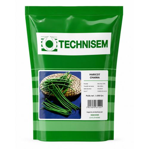 TECHNISEM Haricot Chaima – Semences de Haricot Vert – 1 kg
