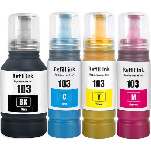 Epson.Kit 4 Boutilles Epson-103 Noir Bleu Rouge Jaune 4 X 65ml