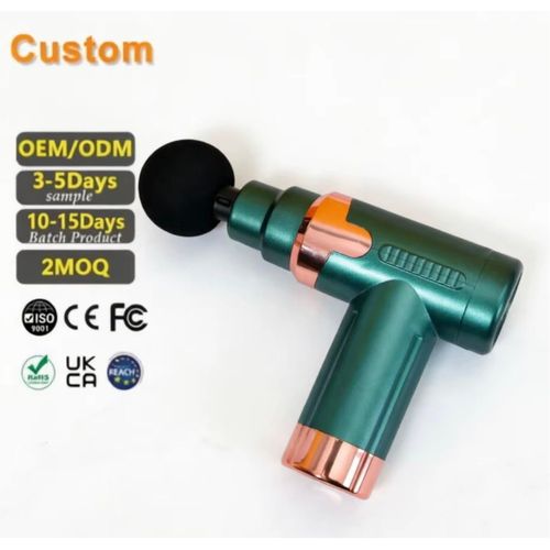 Mini Pistolet de Massage 6 Vitesses – 4 Têtes – Rechargeable