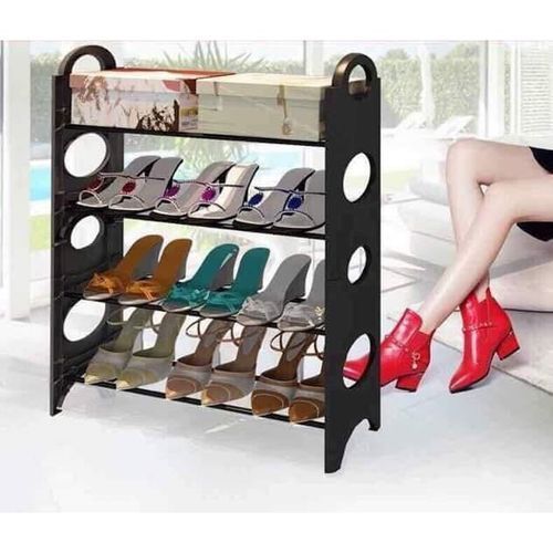 Meuble De Chaussures Empilable En Métal 12 Paires / 4-Étages. Rangement