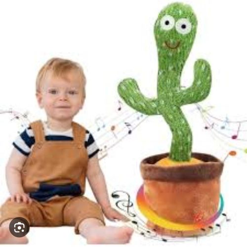 JOUET EN PELUCHE ÉLECTRONIQUE EN FORME DE CACTUS DANSANT ET PARLANT