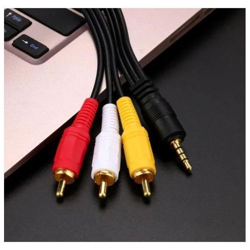 Câble Audio Vidéo De 3 RCA Male AV