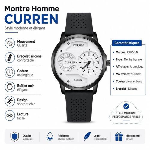 Montre analogique pour homme