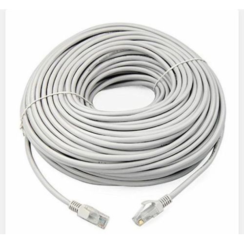 Câble Réseau FTP - Blindé Et Serti- 15m - Cat 6 - Gris