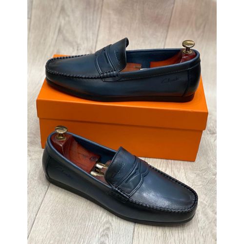 Baladeuse Pour Homme En Cuir – Bleu/Noir