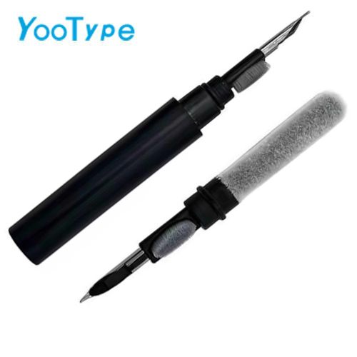 Stylo de nettoyage pour écouteurs 3en1, outil de nettoyage avec brosse, pour écouteursboutons, boîtier de charge, clavier, téléphone, hautparleur, compact et léger, Blanc