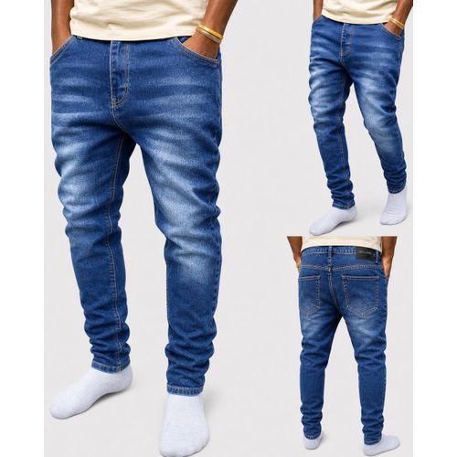 Pantalon jeans Slim Pour Homme - Bleu