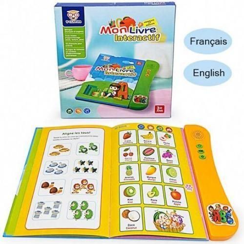 Livre électronique Billings anglais et français - alimenté par piles - 3 ans+
