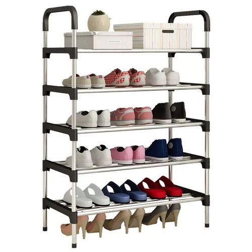 Rack 180 Porte-chaussures étagères Argent