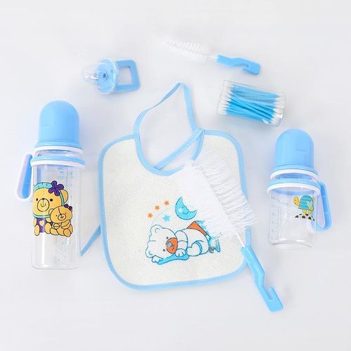 Kit Naissance & Soin Bébé 8 Pièces avec Bavoir & Accessoires