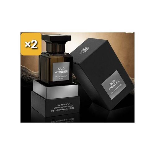 Lot De 02 OUD WONDER Eau De Parfum 80ml Homme Noir