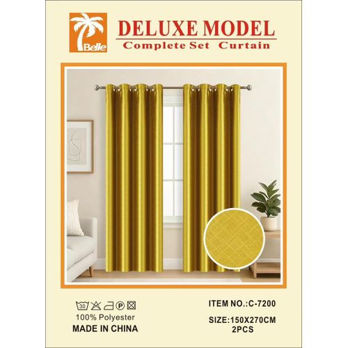 Rideaux deluxe model-ensemble de rideaux élégants 2pièces pour salon et chambre