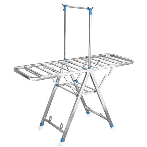 MIDIA Séchoir à linge sur pied à roulettes Support de suspension et de séchage Conçu pour le séchage suspendu et à plat. Pliable. Adapté à une utilisation en intérieur et en extérieur (balcons ou chambres).