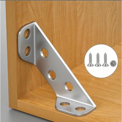 Lot de 5 Équerres de Fixation - Supports d'Angle en Acier Inoxydable