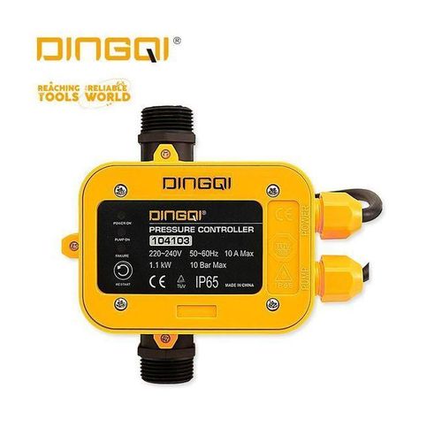 DINGQI Suppresseur - pompe à eau électrique 0.5HP avec contrôleur de pression automatique HN