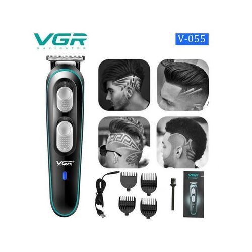 Tondeuse électrique VGR Rechargeable à Faible Bruit -Vert /noir