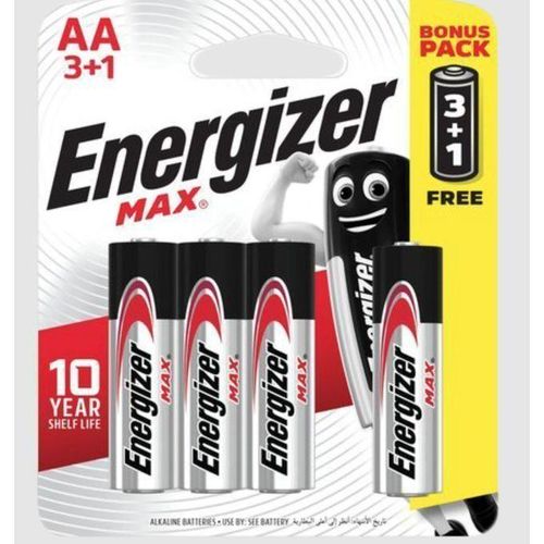 4 Piles AA LR6 Alcaline 1.5V ENERGIZER VB