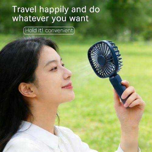 Mini-ventilateur portable - Portable silencieux - Ventilateur 3 en 1 haute puissance (de bureau, portable ou monté sur mur magnétique) - USB rechargeable