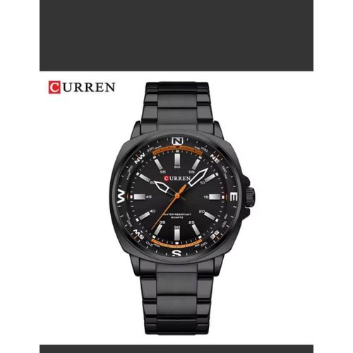 Montre Homme De Luxe à Quartz, Analogique, Inoxydable - Fond Noir