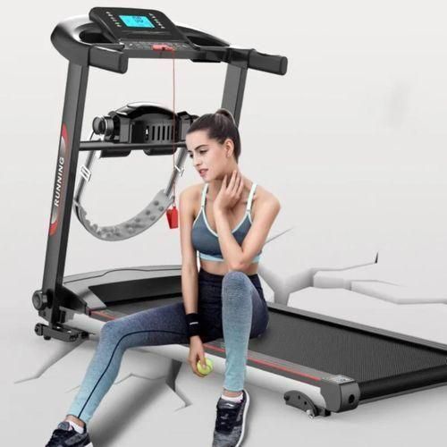 Tapis de course pliable électrique avec ceinture