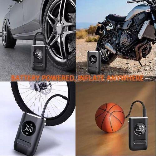 Compresseur D'air Affichage Intelligente Sans Fil Pour Motos Vélos Ballons Et Pneus De Voiture
