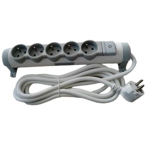 Rallonges Multiprise YAKI 1.54 Mètres -Blanc Au Choix