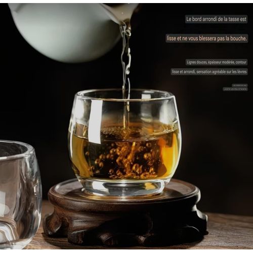 Tasses en Verre Épais Cristal Thermorésistant 85ml - Lot de 2