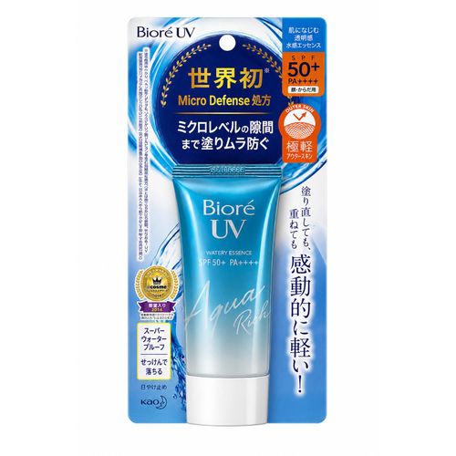 Bioré UV Aqua Rich Watery Essence SPF50+ PA++++ – Écran Solaire Hydratant Visage & Corps