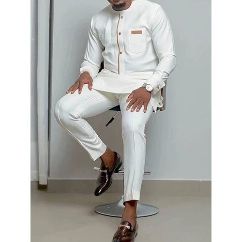 Tunique Homme De Couleur Blanche