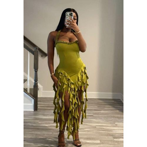 Belle robe verte
