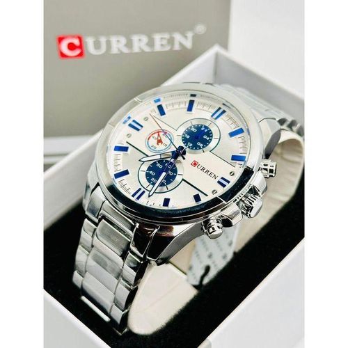 Curren Bracelet De Montre Pour Homme, Date, Affaires, Sous-cadran à Six Aiguilles -
