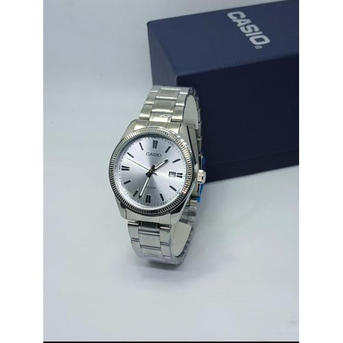 Montre Classique Argentée pour Homme avec Cadran Argent