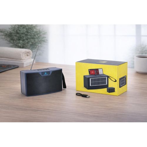 Enceinte Bluetooth Solaire Multifonction – Autonomie et Connectivité Complète