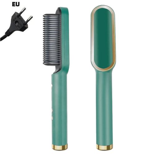 Peigne à Lisser Pour Femme Avec 5 Temp 20s Chauffage Rapide & Anti-Brûlure