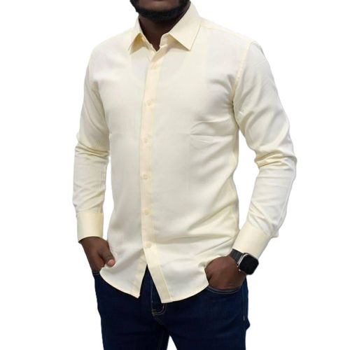 Chemise De Bureau Classique A Manches Longues Pour Homme
