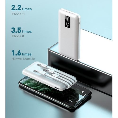 Power Bank - 10000mAh - Blanc
